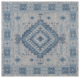 Safavieh Courtyard 6'-7" x 6'-7" Rug in Light Grey / Blue