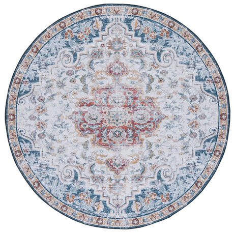 Safavieh Tucson 6'-0" x 6'-0" Rug in Grey / Rust
