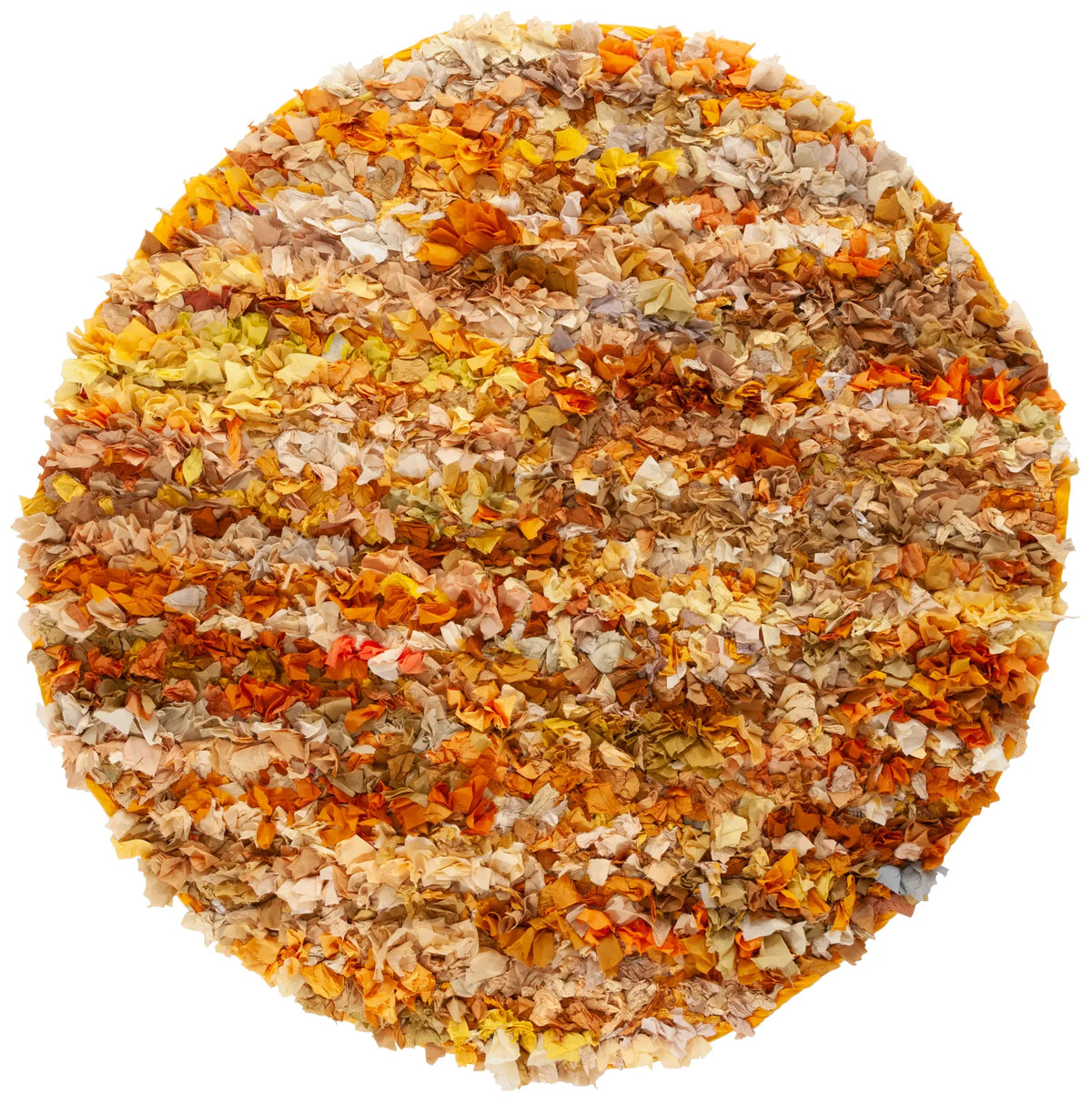 Safavieh Rio Shag 6'-0" x 6'-0" Rug in Gold / Multi