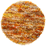 Safavieh Rio Shag 6'-0" x 6'-0" Rug in Gold / Multi