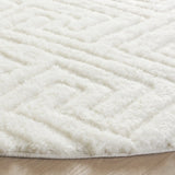 Safavieh Tahoe Shag 5'-0" x 5'-0" Rug in White