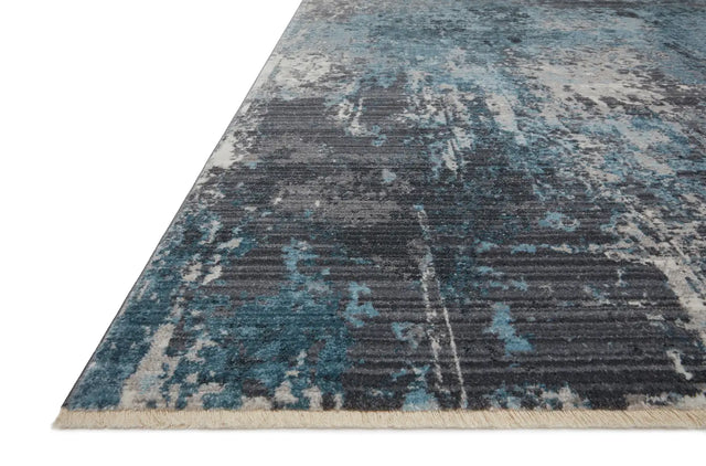 Loloi Samra Sam-06 Charcoal/Sky Rugs - rug corner