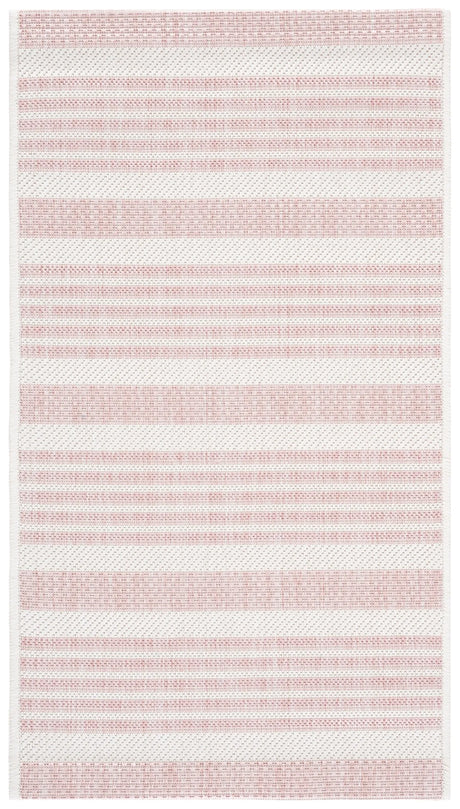 Safavieh Courtyard 2'-0" x 3'-7" Rug in Ivory / Soft Pink