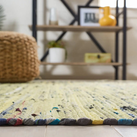 Safavieh Rag Rug 5'-0" x 8'-0" Rug in Light Green / Multi
