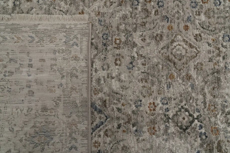 Dynamic Rugs Valeria 10525 Power Loomed Transitional Ivory/Beige/Multi Rug - Corner