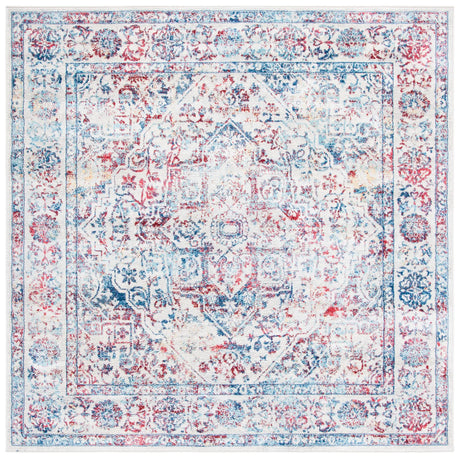 Safavieh Brentwood 6'-7" x 6'-7" Rug in Ivory / Blue