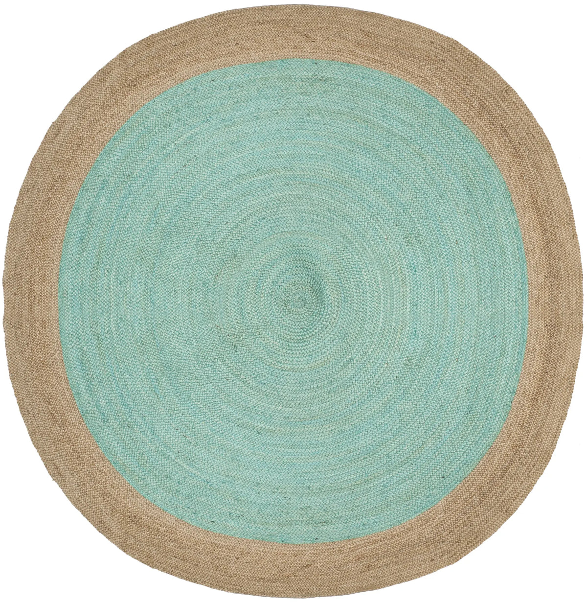 Safavieh Natural Fiber 10'-0" x 10'-0" Rug in Aqua / Natural