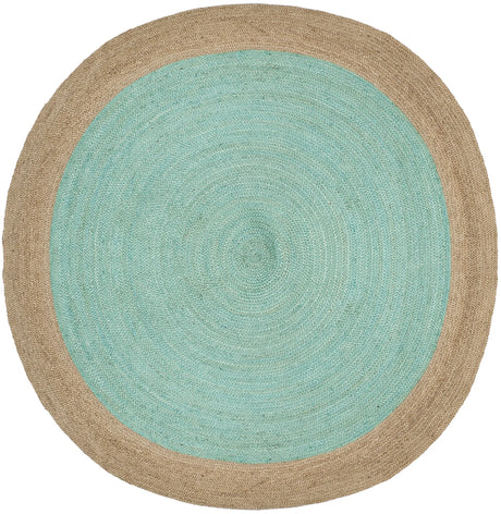 Safavieh Natural Fiber 10'-0" x 10'-0" Rug in Aqua / Natural