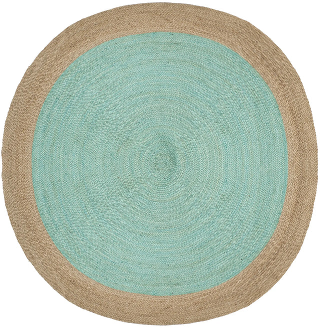 Safavieh Natural Fiber 10'-0" x 10'-0" Rug in Aqua / Natural