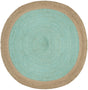 Safavieh Natural Fiber 10'-0" x 10'-0" Rug in Aqua / Natural