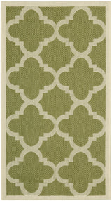 Safavieh Courtyard 2'-0" x 3'-7" Rug in Green / Beige