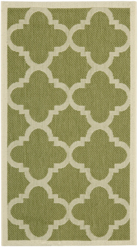 Safavieh Courtyard 2'-0" x 3'-7" Rug in Green / Beige