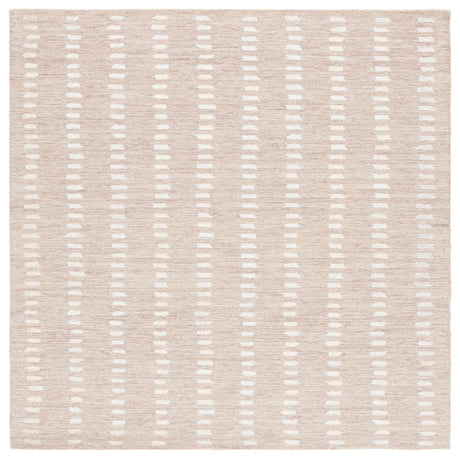 Safavieh Abstract 5'-0" x 5'-0" Rug in Beige / Ivory