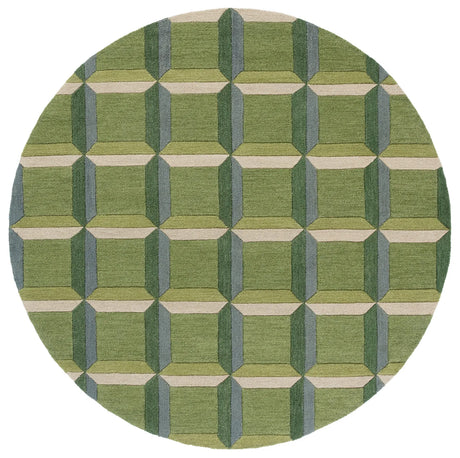 Safavieh Genre 6'-0" x 6'-0" Rug in Green / Beige