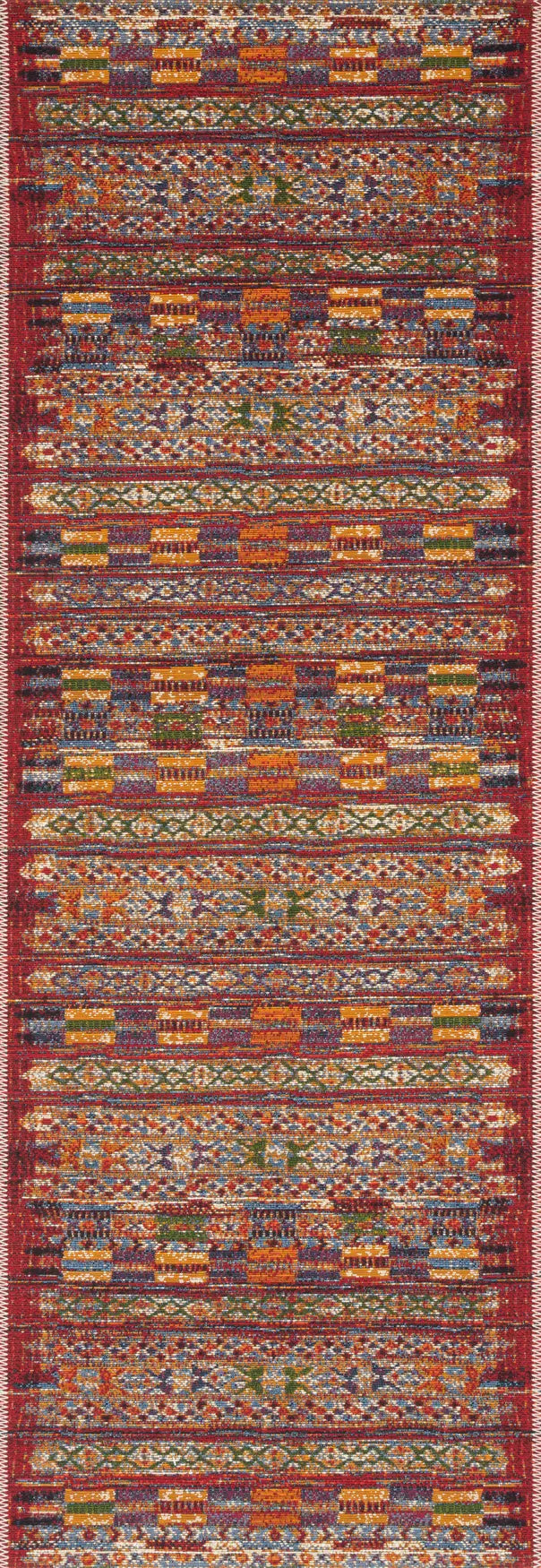 Loloi Mika Mik-09 Red / Multi Rugs - runner flat