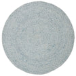 Safavieh Braided 3'-0" x 3'-0" Rug in Turquoise
