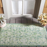 Safavieh Courtyard 2'-0" x 3'-7" Rug in Green / Ivory
