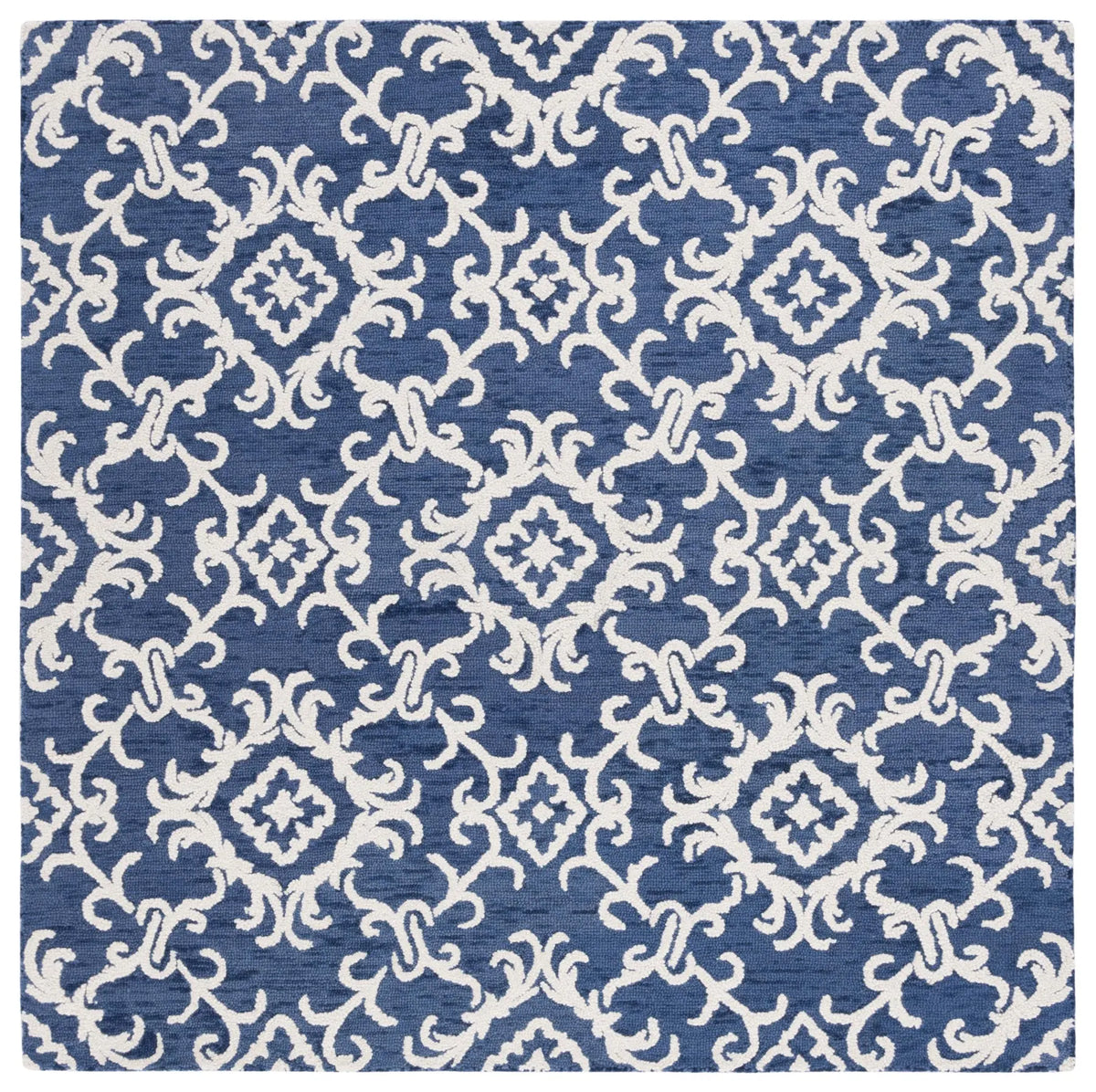 Safavieh Blossom 6'-0" x 6'-0" Rug in Navy / Ivory