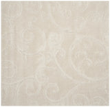 Safavieh Florida Shag 6'-7" x 6'-7" Rug in Creme / Creme