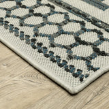 Oriental Weavers Torrey 005Y1 Beige/ Blue Rug - corner detail