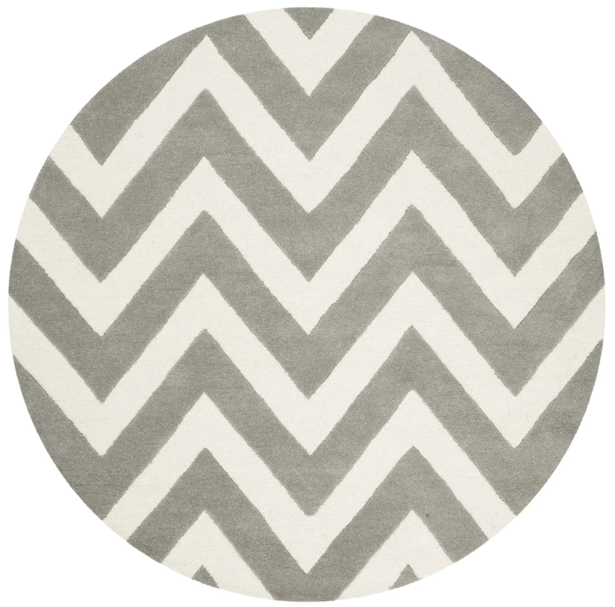 Safavieh Safavieh Kids 5'-0" x 5'-0" Rug in Grey / Ivory