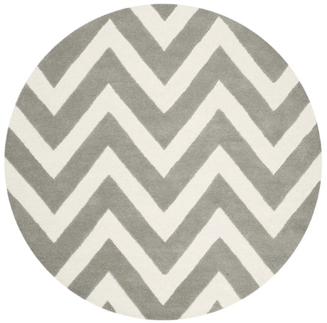 Safavieh Safavieh Kids 5'-0" x 5'-0" Rug in Grey / Ivory