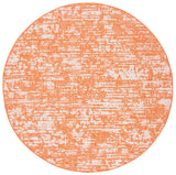 Safavieh Courtyard 6'-7" x 6'-7" Rug in Orange / Ivory