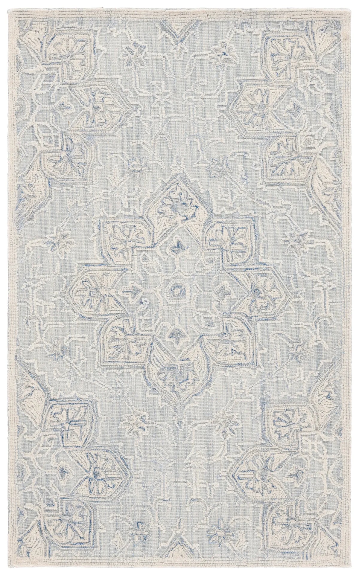 Safavieh Trace 3'-0" x 5'-0" Rug in Light Blue / Ivory