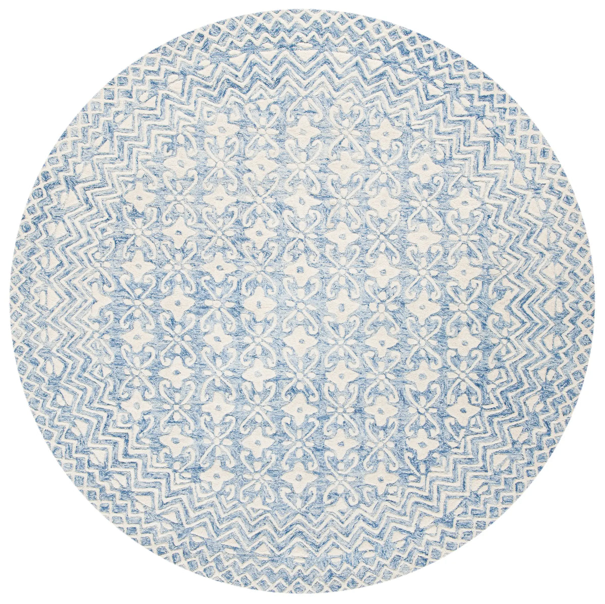 Safavieh Blossom 6'-0" x 6'-0" Rug in Blue / Ivory