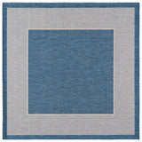 Safavieh Beach House 6'-7" x 6'-7" Rug in Blue / Ivory