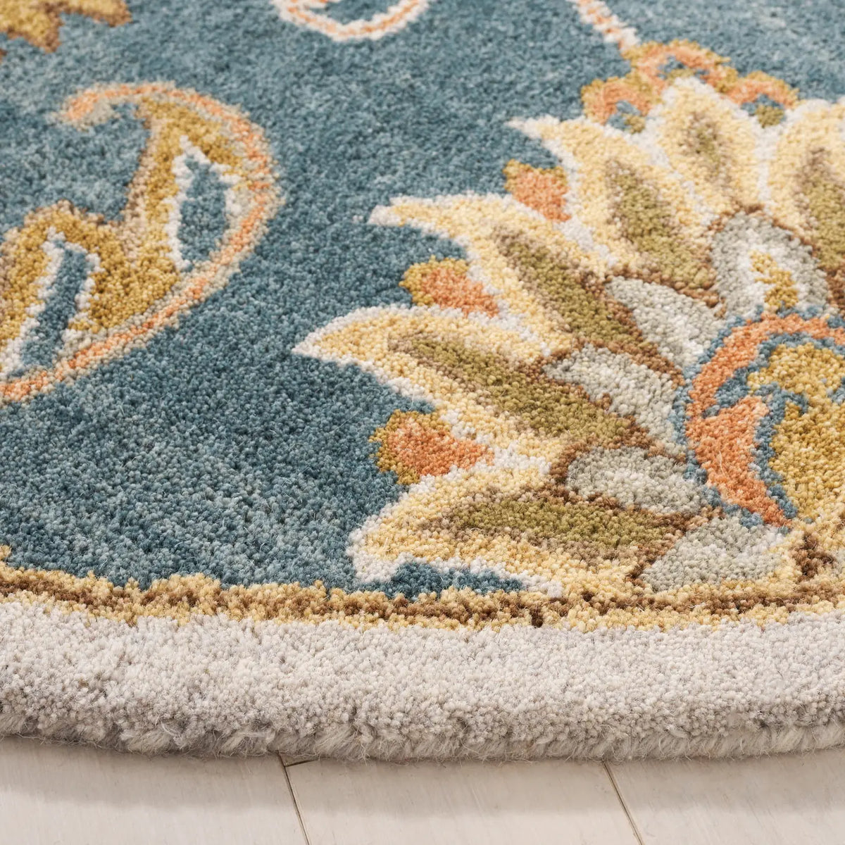 Safavieh Heritage 6'-0" x 6'-0" Rug in Blue / Yellow