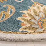 Safavieh Heritage 6'-0" x 6'-0" Rug in Blue / Yellow