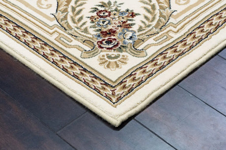 Dynamic Rugs Ancient Garden 57091 Ivory Rugs - Corner
