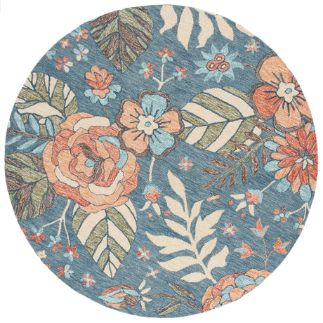 Safavieh Jardin 6'-0" x 6'-0" Rug in Blue / Green