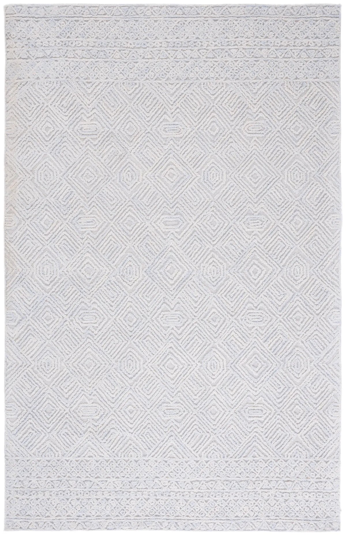 Safavieh Textual 4'-0" x 6'-0" Rug in Grey / Ivory