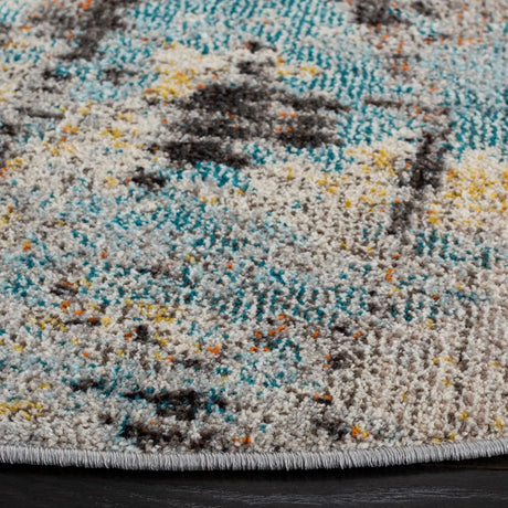 Safavieh Madison 6'-7" x 6'-7" Rug in Grey / Blue