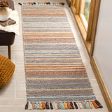 Safavieh Montauk 2'-3" x 8'-0" Rug in Turquoise / Brown