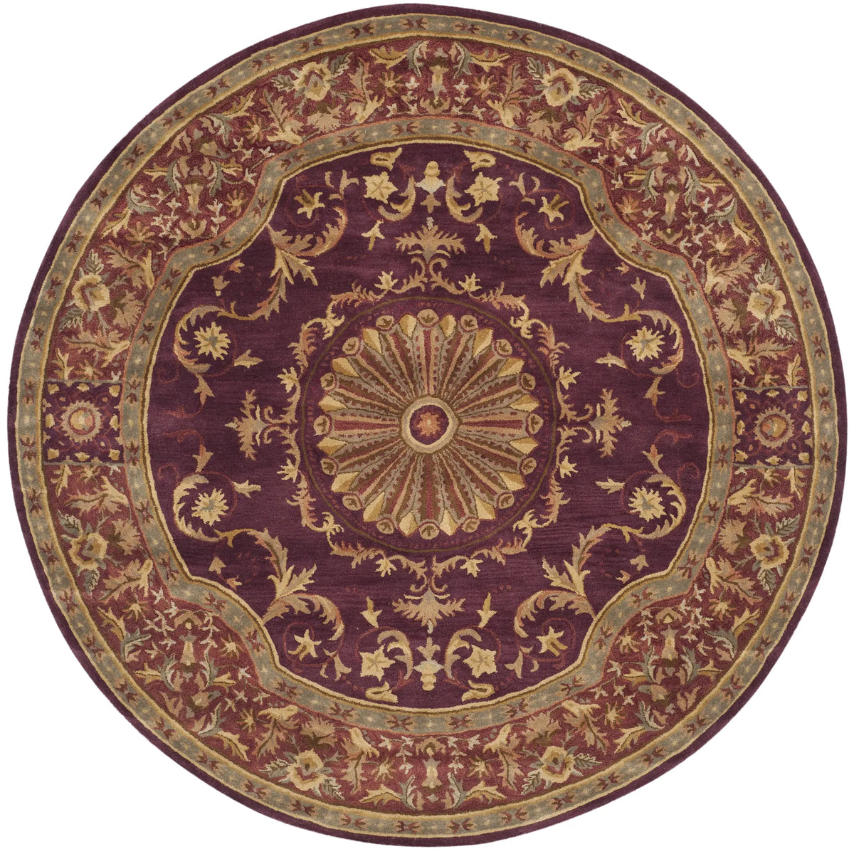 Safavieh Empire 8'-0" x 8'-0" Rug in Burgundy