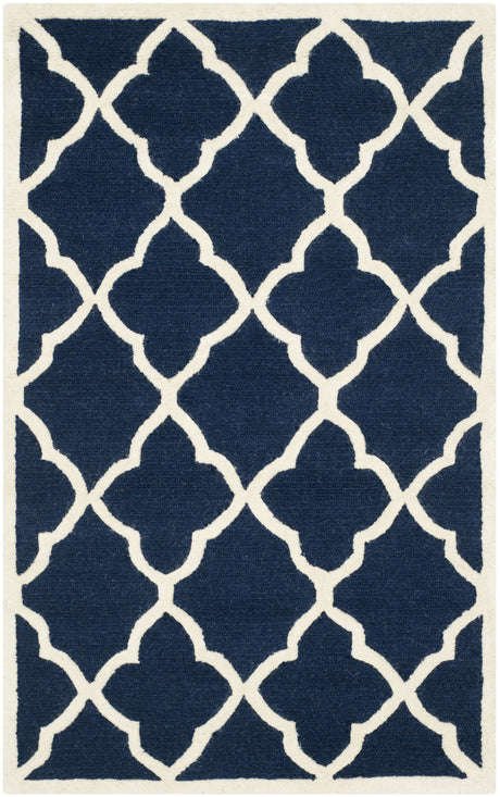 Safavieh Cambridge 3'-0" x 5'-0" Rug in Navy / Ivory
