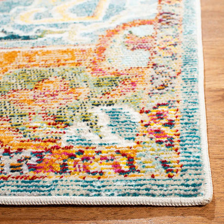 Safavieh Crystal 4'-0" x 6'-0" Rug in Orange / Teal