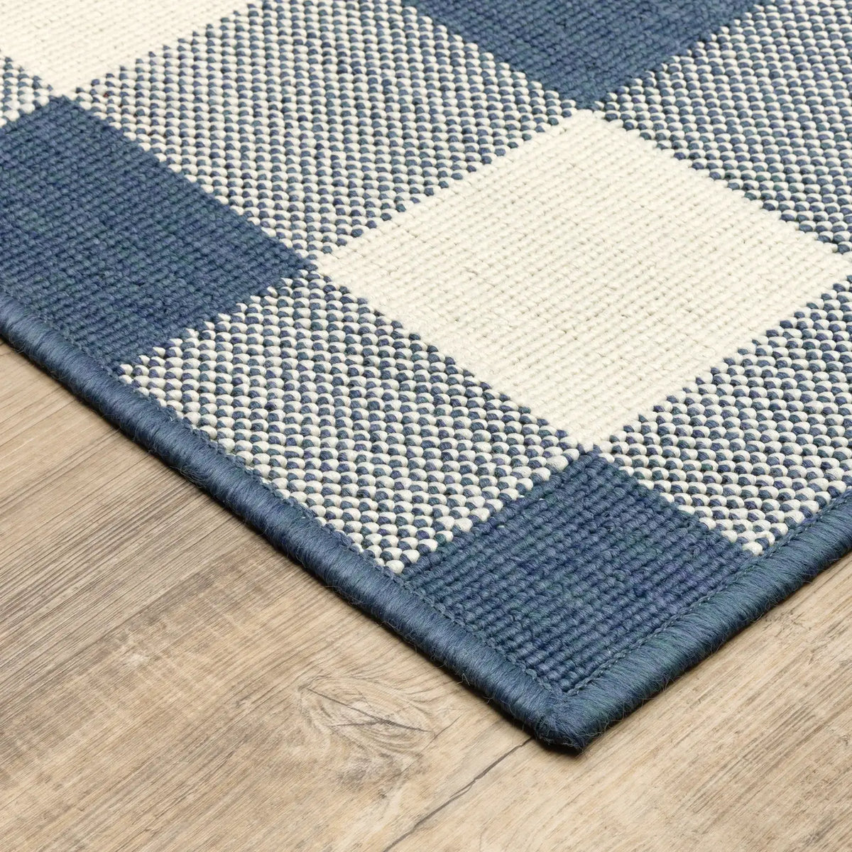 Oriental Weavers Sphinx Meridian 2598V Blue / Ivory Rugs - corner detail