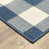 Oriental Weavers Sphinx Meridian 2598V Blue / Ivory Rugs - corner detail