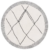 Safavieh Melody 6'-7" x 6'-7" Rug in Ivory / Black