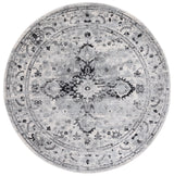 Safavieh Madison 6'-7" x 6'-7" Rug in Grey / Black