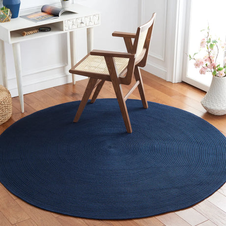 Safavieh Braided 5'-0" x 5'-0" Rug in Navy