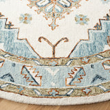 Safavieh Capri 7'-0" x 7'-0" Rug in Ivory / Rust