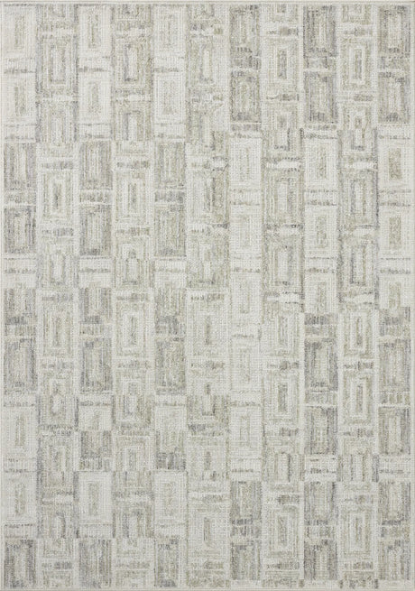 Loloi Roxie ROX-07 Contemporary Power Loomed Bone, Sage Rug - main flat