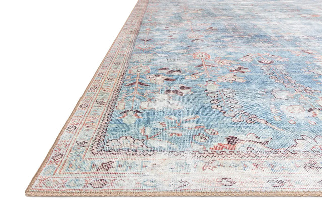 Loloi Wynter Wyn-06 Teal/Multi Rugs - rug corner