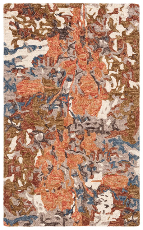 Safavieh Blossom 3'-0" x 5'-0" Rug in Rust / Ivory