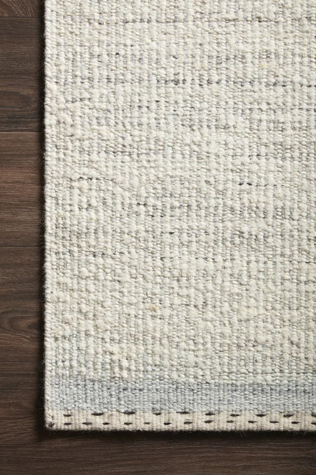 Loloi Sloane Sln-01 Smoke Rugs - corner on wood